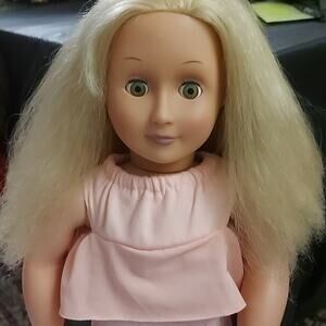 BATTAT Our Generation Blond Hair Green Eye 18" Doll Toys Christmas Gift Holiday